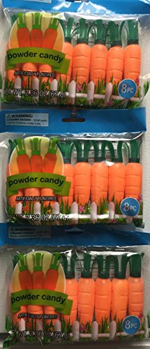 Dulces en polvo en botellas de zanahoria (3 pack) miniatura 1