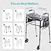 HayaYoffi Walker Tray for Folding Walker, Non Slip Mobility Table for Seniors, Fits Most Standard Folding Walkers, Multi Functional Removable Tray, Portable Multipurpose Walker Accessories