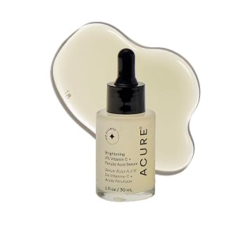 Acure Brightening 2% Vitamin C & Ferulic Acid Serum - Anti Aging - 1 fl oz