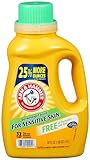 Arm & Hammer 33200-09991 Liquid Laundry Detergent HE Compatible, Perfume and Dye Free, 50 oz (Pack of 8)