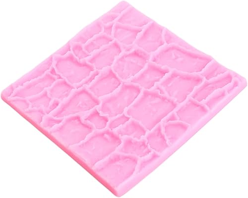 Miniatura 6 de MYPRACS Molde de silicona con textura de pared de ladrillo, molde de silicona para puerta de camino de piedra, moldes de grano de madera, corteza de