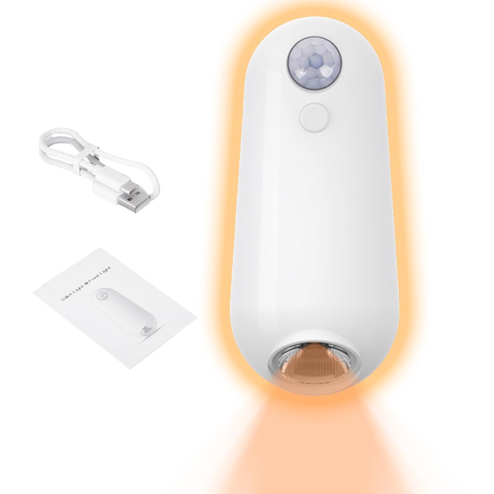 Toilet Night Light - Rechargeable Motion Sensor Led Lamp | RGB Bathroom Projection Light | Purpose Toilet Bowl Glow Lighting, Human Sensor Footlight for Kids Men Women Night Use