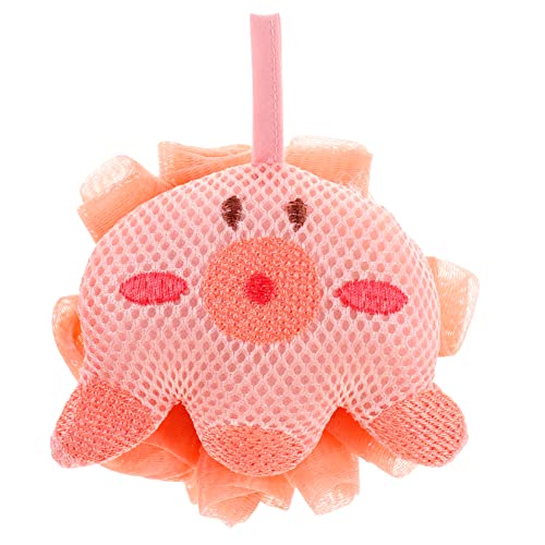 ERINGOGO Cartoon Bath Ball Portable Body Scrubber for Fun Bathing Experience Shower Loofah Easy Bubble Generation for Bath