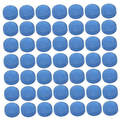Garneck 50pcs Billiard Stick Tips Leather Cue Tips for Pool Cues Replacement Parts