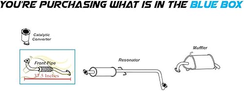 Miniatura 6 de Direct Fit Rear Exhaust Muffler compatible with 2009-2011 Chevy Aveo 16L