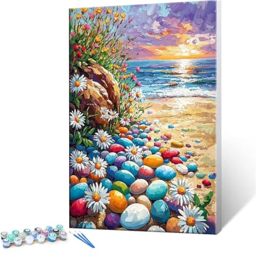 G hG fW^G r[`  LbgŃyCguVƃANG̋, l̎q̂߂̃Mtg Paint by Numbers h DIY ɂAN ʊGCeA rO 100x140cm (t[