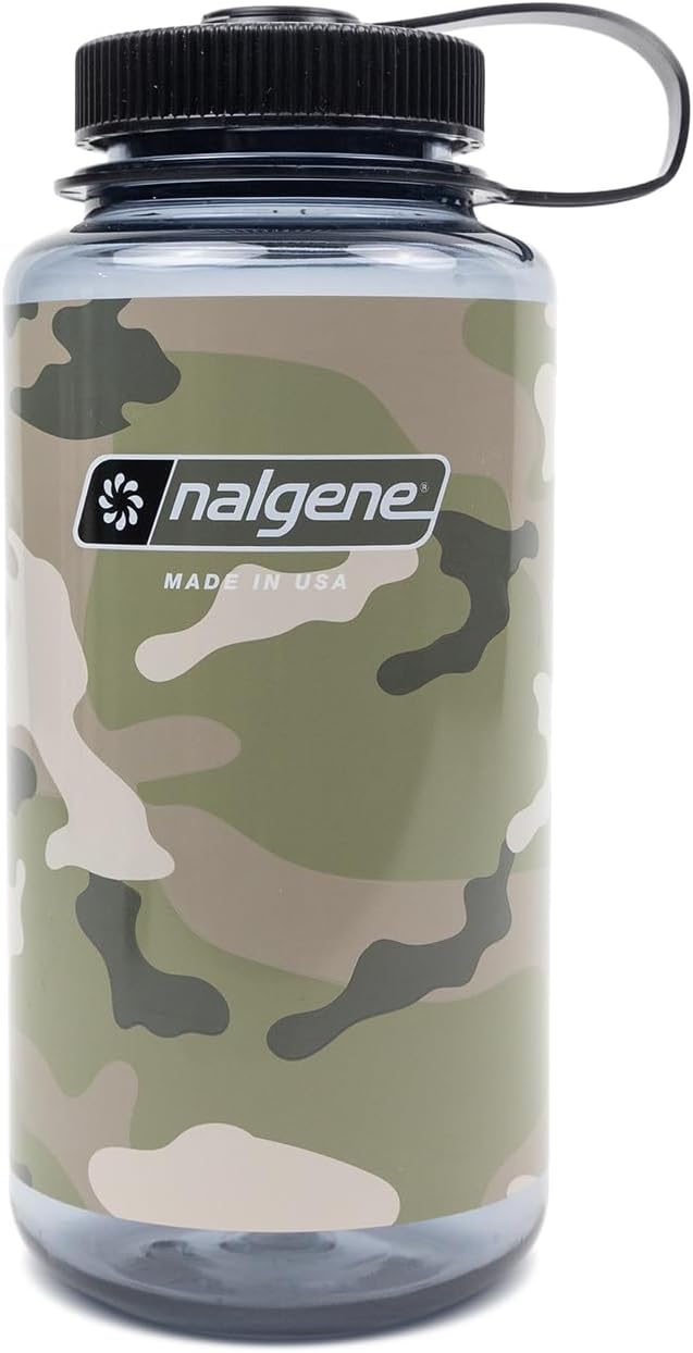 348822 Wide Mouth 32oz Clear - Camo Gray/Black