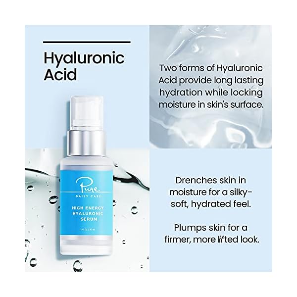 Pure Daily Care High Energy Hyaluronic Serum (1oz) Hydrating Clinical