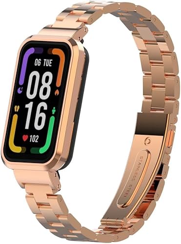 Miniatura 3 de Correa compatible con Xiaomi Redmi Smart Band Pro, Redmi Smart Band Pro de acero inoxidable, correas de repuesto de metal, accesorios para Xiaomi