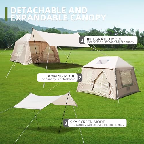 Carpa Inflable para Camping 3 Personas 4 Estaciones miniatura 5