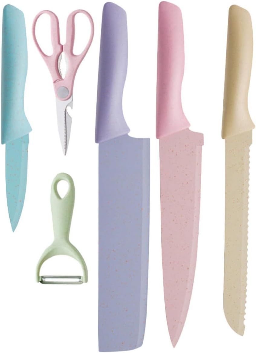 1set Creative Stainless Steel Kitchen Cutters with Peeler Blades for Chopping Slicing and Prep Ergonomic Handles Reusable for Home Kitchen Use Random Color