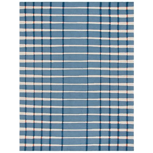 Image of Hand Tufted Wool Carpets Anti Shedding Rug Modern Carpets for Living Room Size 12x16 Feet