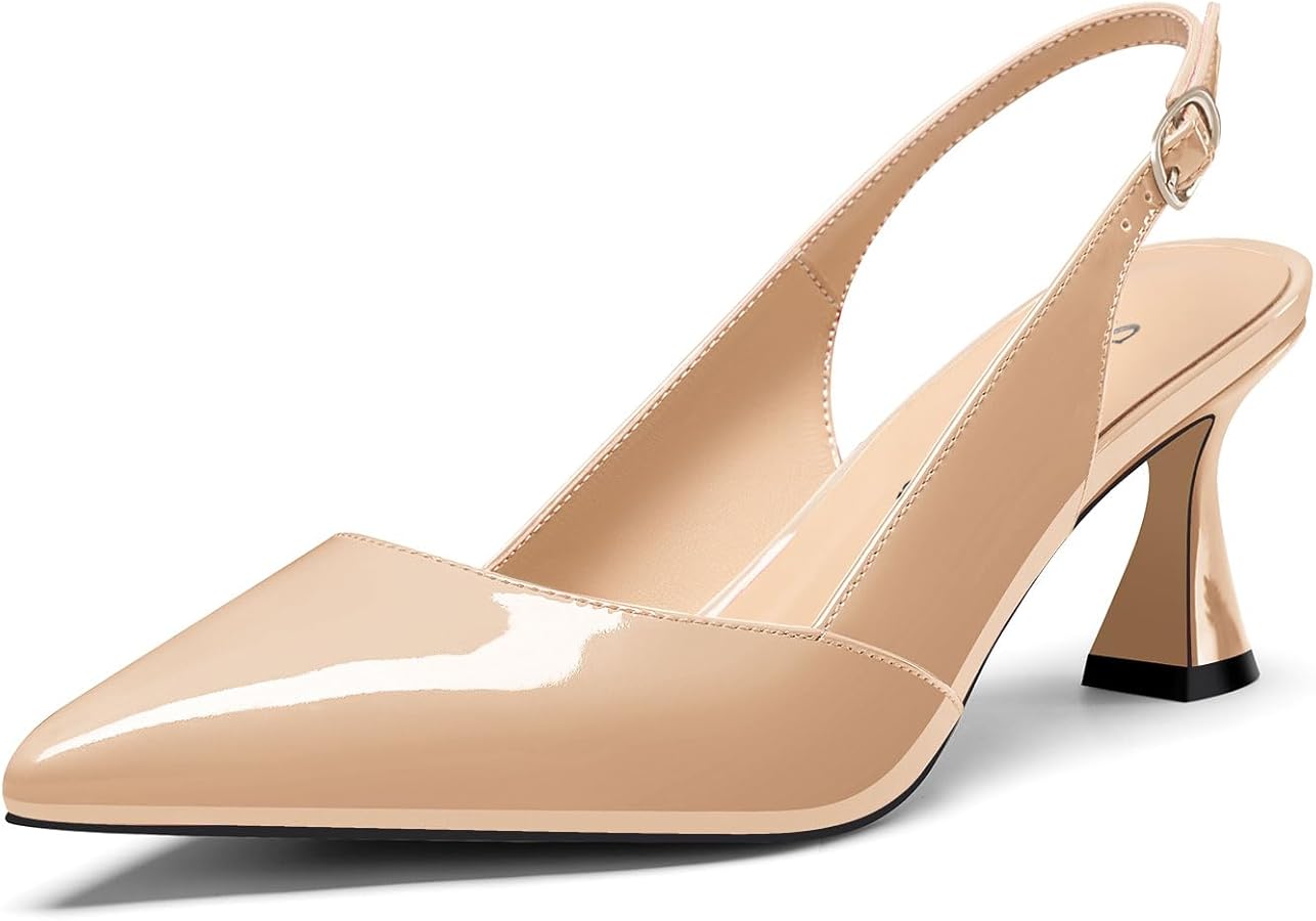 mid heel slingback