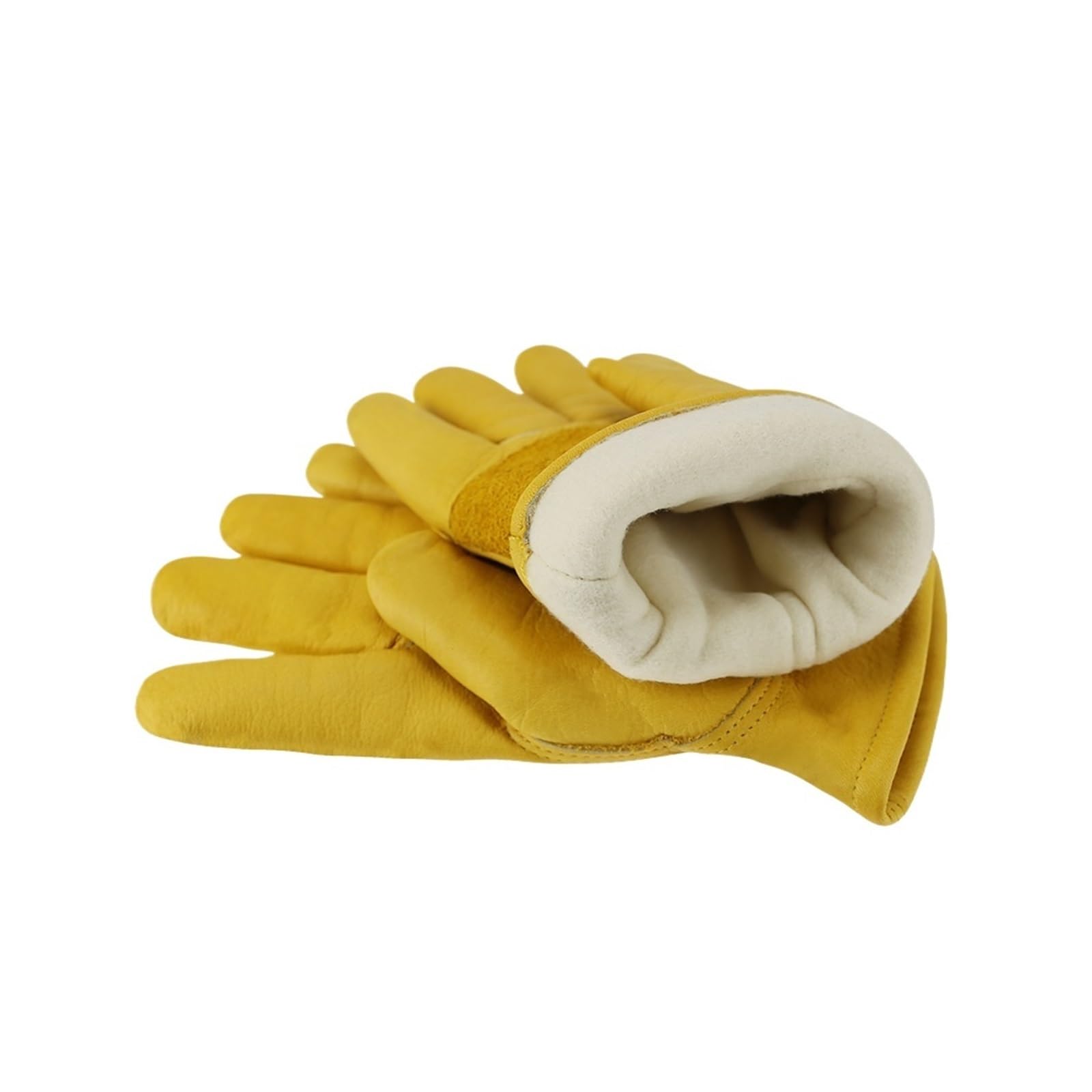 Générique Gants de Travail d'hiver en Cuir Vache, Doublure Polaire, M