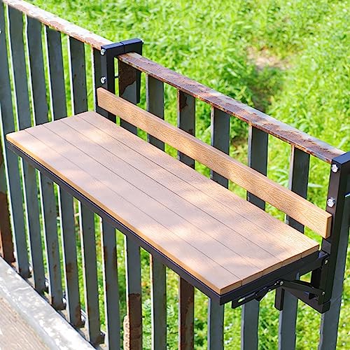 Table de balcon suspendue antichute - Support d'appoint épaissi pour balustrade