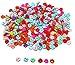 200 Pcs Cute Tiny Flower Button Size 4mm Mix Color