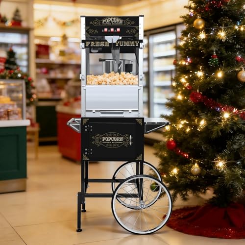 20oz Vintage Popcorn Machine with Cart