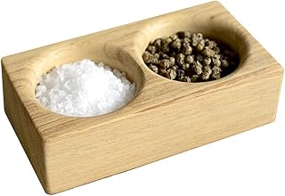 Hardwood Salt and Pepper Pinch pots handmade from repurposed, eco-friendly Iroko. Salt Pig, Salt Cellar. Seasoning pots.