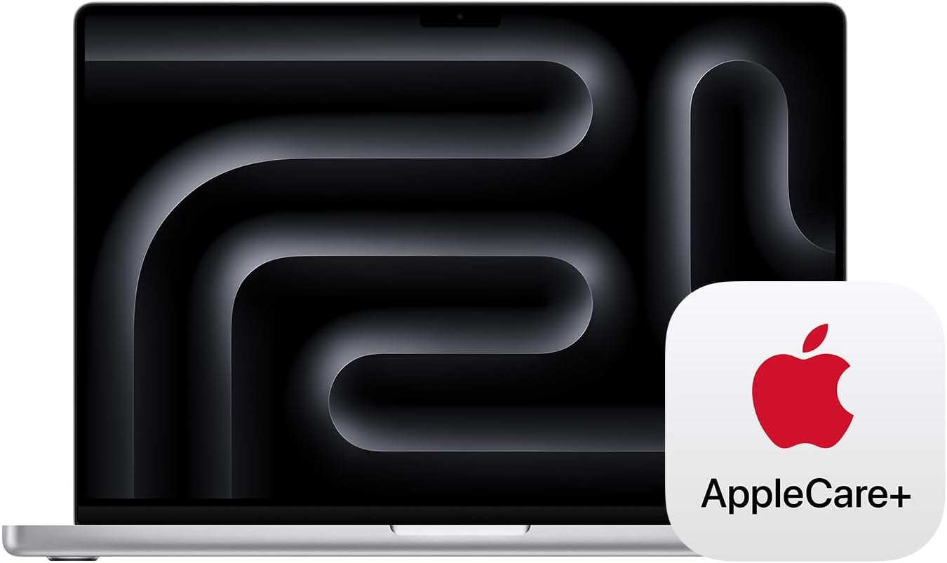 2024 MacBook Pro Laptop with M4 Pro, 14‑core CPU, 20‑core GPU: Built for Apple Intelligence, 16.2-inch Display, 48GB Unified Memory, 512GB SSD Storage; Silver with AppleCare+ (3 Years)