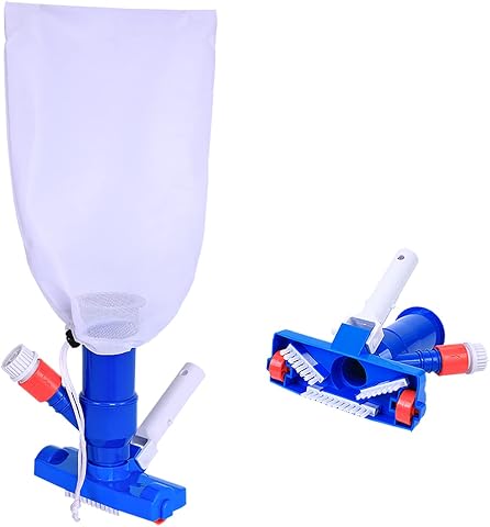 Pool Spa Jet Vacuum Cleaner with Brush for Above Ground and Inflatable Pools, Sp