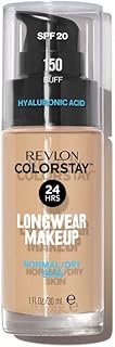 Revlon ColorStay Liquid Foundation Makeup for Normal to Dry Skin SPF20 Medium to Full Coverage (30ml) Oil Free, Natural Finish, Buff (150) Unisex