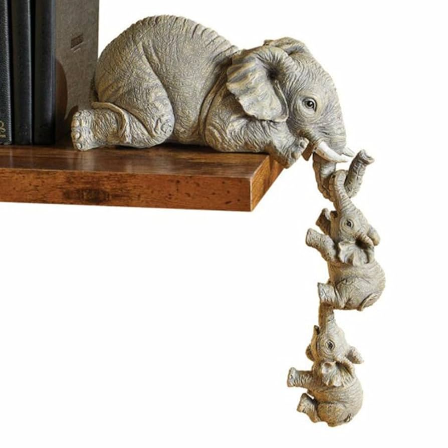 Amazon.com: 3 Set Elephant Shelf Sitter Figurines, Mother