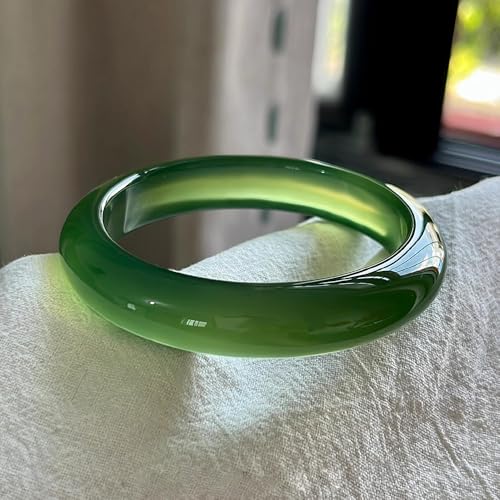 Jonc de jade stone bangle YZCIS l'accessoire mariée élégante - 2