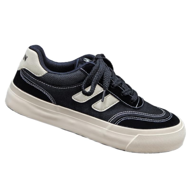 Men's Low-Top Fashion Skate Shoes - Casual Lace-Up Sports Sneakers for Everyday & Travel Wear
