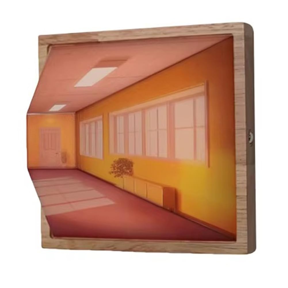 Lámpara de pared visual estereoscópica 3D moderna con luces LED DIY y decoración de noche para hogar