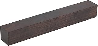 Jerliflyer Ebony Lumber Guitar Blank, Wood DIY Handicraft Music Instrument Dark Color 5.9inch Handle Musical Instrument Decoration for Guitar, Home Use(150 * 20 * 20mm)