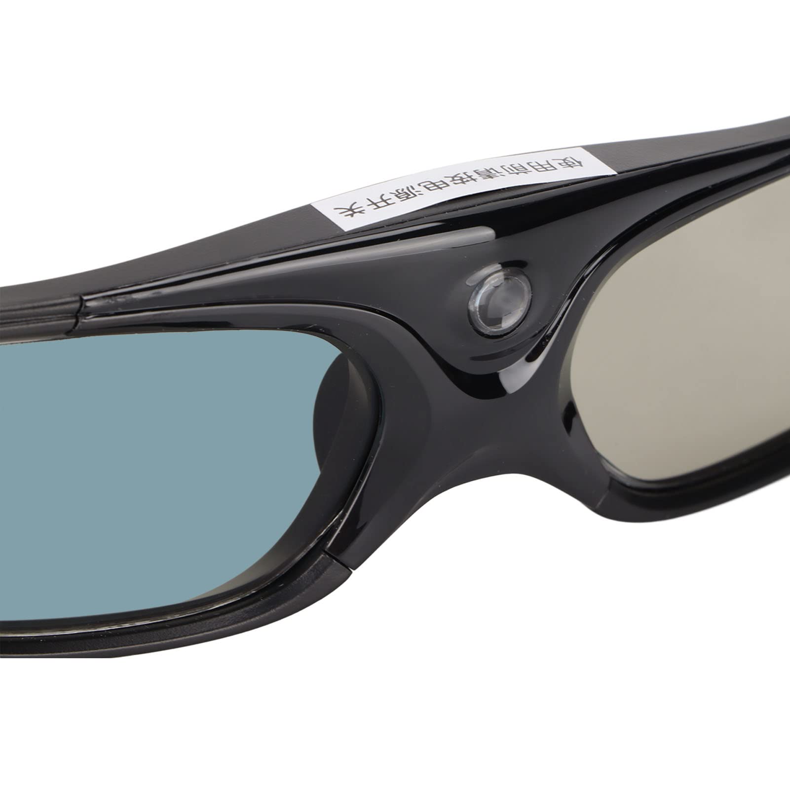 T opiky DLP okulary 3D, 1080p, 144 Hz, możliwość ponownego ładowania, DLP-Link 3D, z szerokim kątem widzenia 178°, okulary 3D z migawką 3D (czarne)