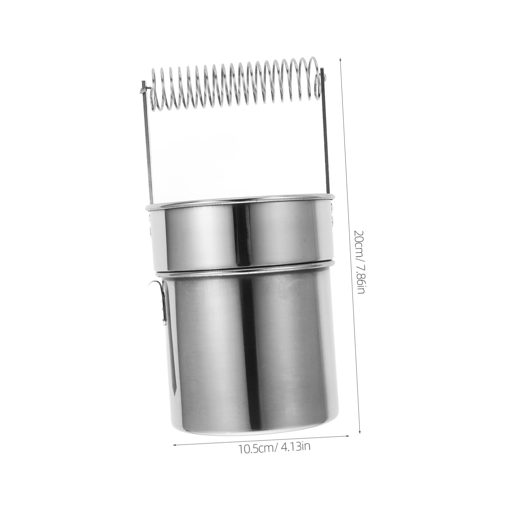 Hohopeti Secchio e Clip Interna per Pennelli Doppio Strato per Lavaggio Pennelli Grande capacità in Acciaio Inossidabile Manico Portatile per Pittura ad Olio