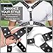 RTeczSolve Men's Chest Harness Belt, Adjustable Body Harness Belt for Men, PU Leather Male Punk Chest Shoulder Harness Muscle Show Fashion Costumes for Cosplay Party