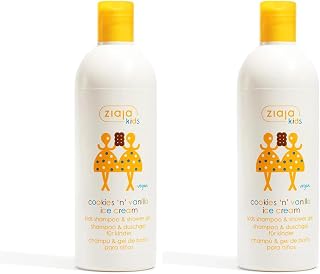 Champú Y Gel De Baño Para Niños Helado De Galleta Y Vainilla - 400 Ml (Confezione da 2)