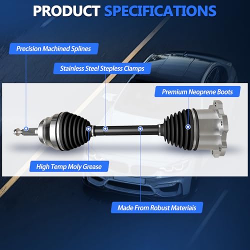 Image of Maxfavor CV Axle Front Fit for 2007-2020 Chevy Silverado 1500 Tahoe