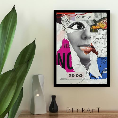 Image of BLINKART Trendy Abstract Wall Art Painting Print Design | Aesthetic Wall Decor Photo Artwork Frame Decoration Hanging For Home Bedroom Living Room Office Wall Decor | T0021 | 13x10 Inches