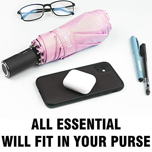 Raintrend Umbrella Travel Wind Resistant Umbrella Umbrellas For Women Foldable Umbrella Unbreakable Umbrella Pink Umbrella For Women Umbrella Uv Protection Travel Umbrella Automatic #TOP6