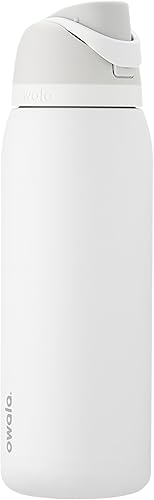 Miniatura 39 de Owala FreeSip - Botella de agua aislada de acero inoxidable con popote para deportes y viajes, botella de agua deportiva sin BPA, 24 onzas, Muddy