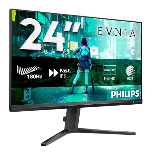 PHILIPS Evnia 24M2N3200S - 24 inch FHD gaming monitor, 180 Hz, 0.5