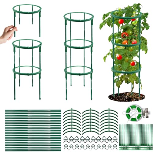 Tomaten Rankhilfe Set, Gurken Rankhilfe Set, Rankgitter &...