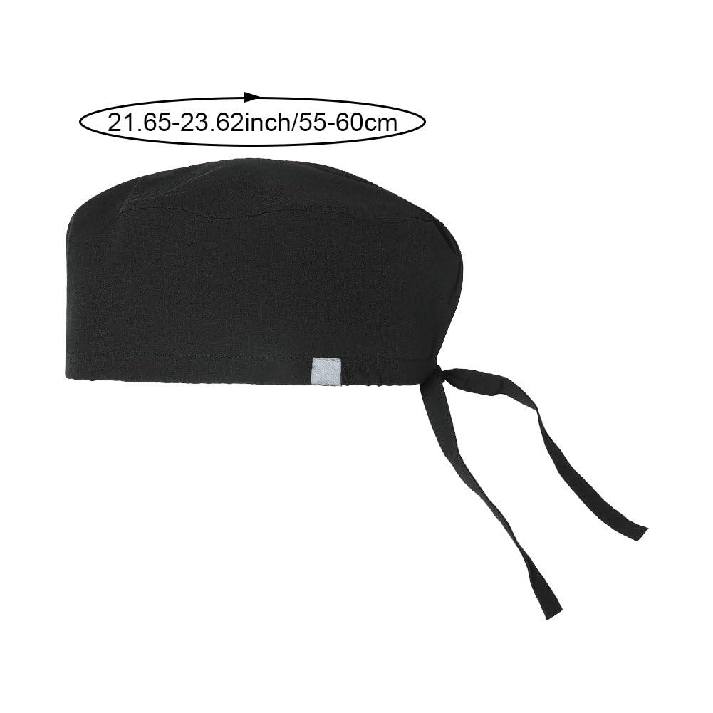 Berretto Scrub Unisex Con Lacci | Cuffia Chirurgo E Infermiere | Traspirante E Regolabile 55-60 Cm | Per Medico E Uso Professionale