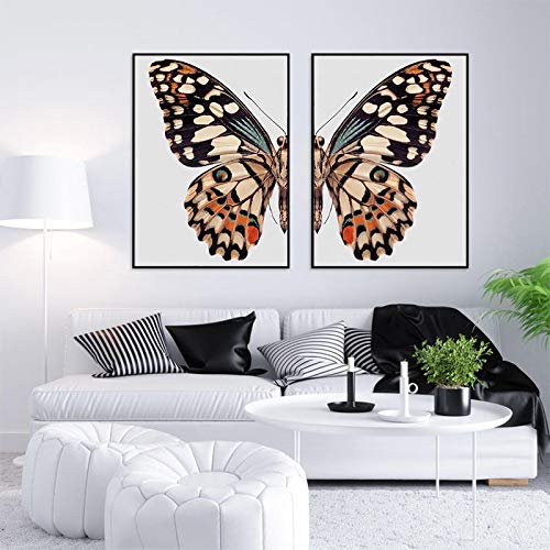 Peinture sur Toile Papillon Moderne : Art Mural Haut de Gamme
