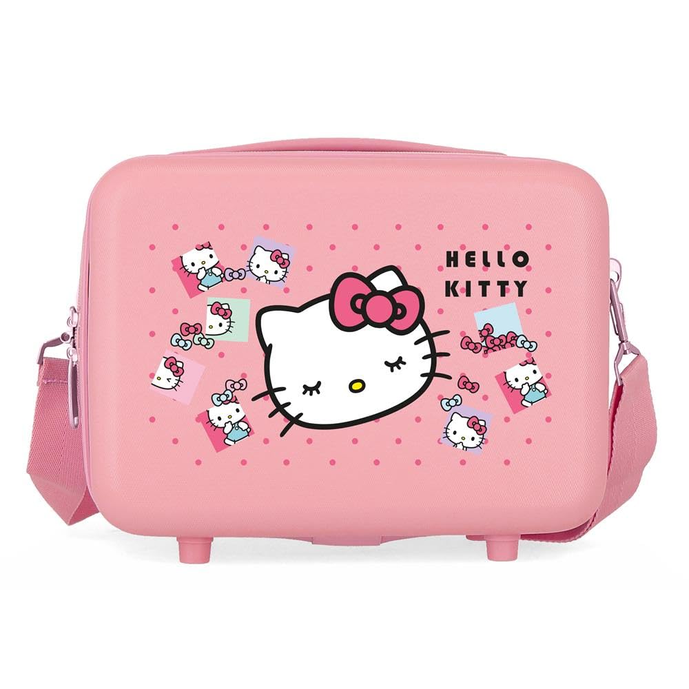 Sanrio Hello Kitty Bows Trousse Adattabile Rosa 29x21x15 cm Rigido ABS 9.1L 0.8 kgs