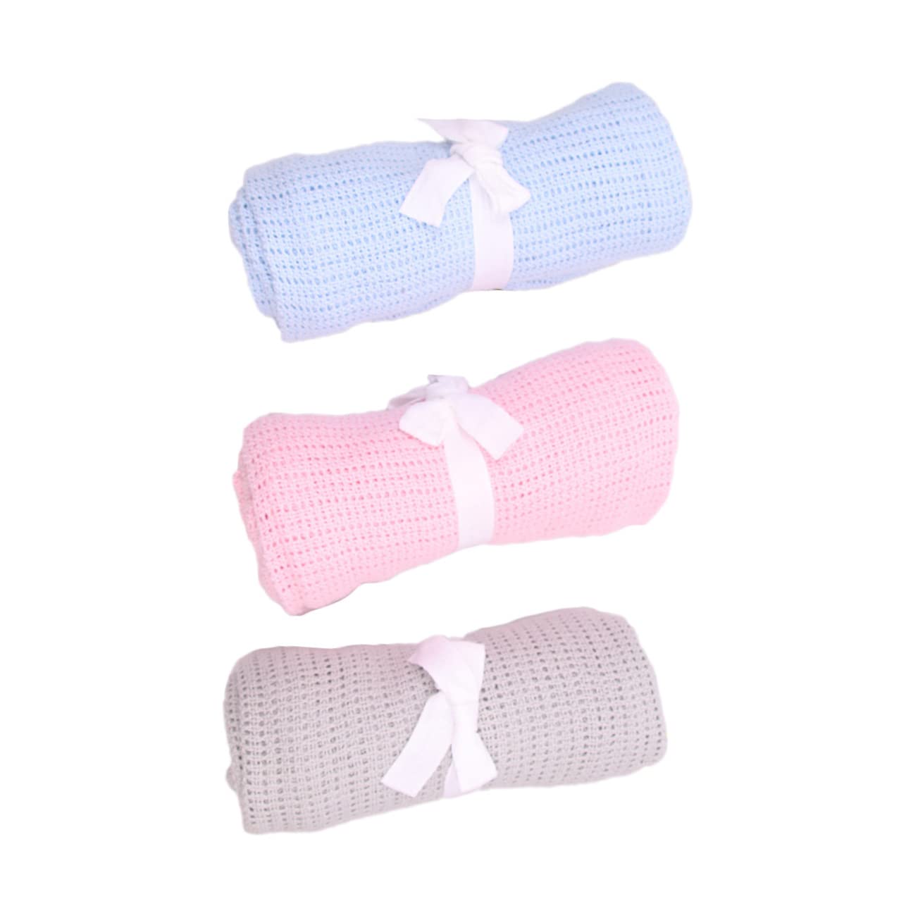 3pezzi Coperta Pile per Ragazzo Ragazza Ragazza Copertina Cotone per Neonata Coperte per Ragazzo Piccoli di Morbide e Traspiranti per Culla e Passeggino