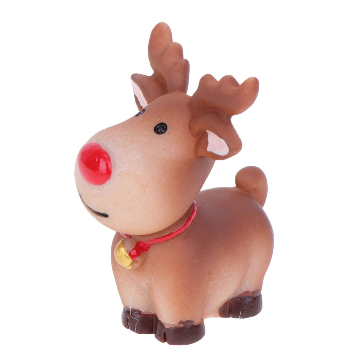 Housoutil 5piezas Adornos De Trineo De Alces De Resina Mini Adornos De Ciervo para Escritorio Decoración Navideña para Dormitorio y Sala De Estar para Fiesta Navideña