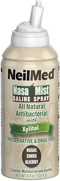 NeilMed Nasamist Saline Spray with Xylitol, 4.5 Ounce (Pack of 1)