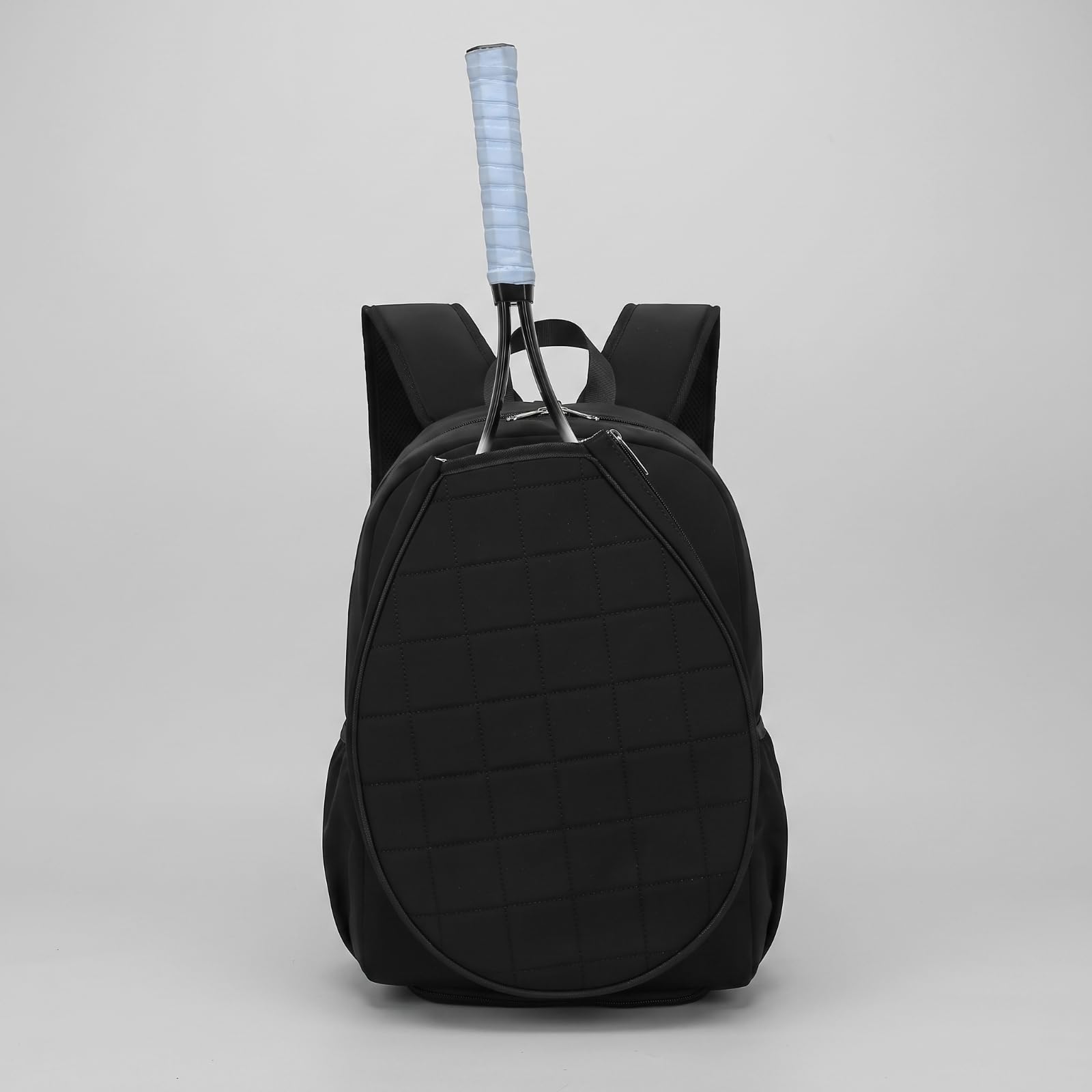 Zaino da Tennis Multitasche, Array, Nero, Grande | Trapuntato, Capiente, Zaino da Tennis con Porta Scarpe, per Palestra, Tennisti, Giocatori di Bminton