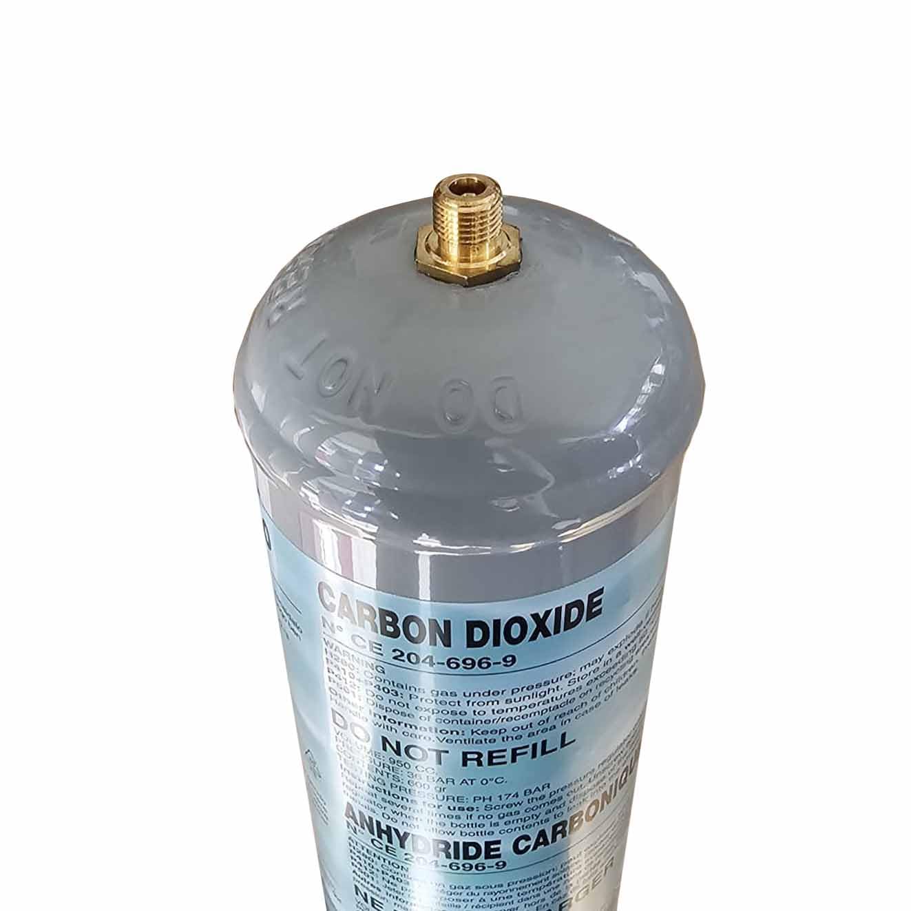 TermoidraulicaRV® 6 Bouteilles CO2 jetables 600 g pour aquariums avec raccord M10 x 1