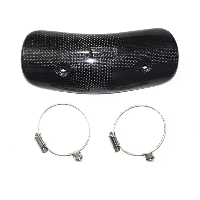 Protezione Termica Universale In Fibra Di Carbonio Per Il Tubo Raccordo Centrale Dello Scarico Della Moto(Ak Carbon Fiber)