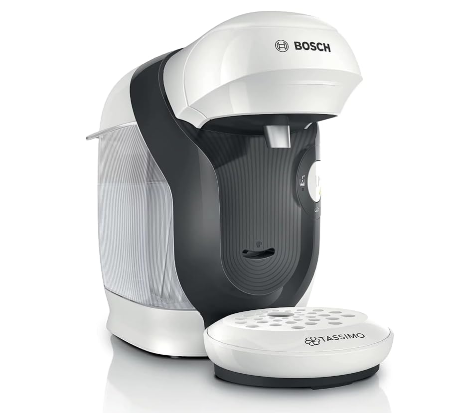 Bosch Machine à café multi-boissons Tassimo Style friendly, TAS114E, plus de 70 boissons chaudes, OneTouch, cafétière à dosettes, compacte, Intellibrew,...